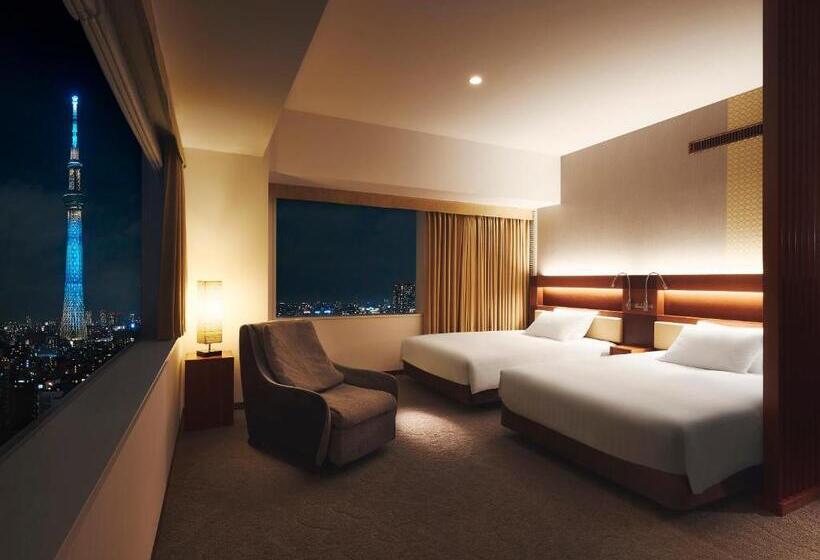 스탠다드 룸 더블 침대 2개, Lotte City Hotel Kinshicho