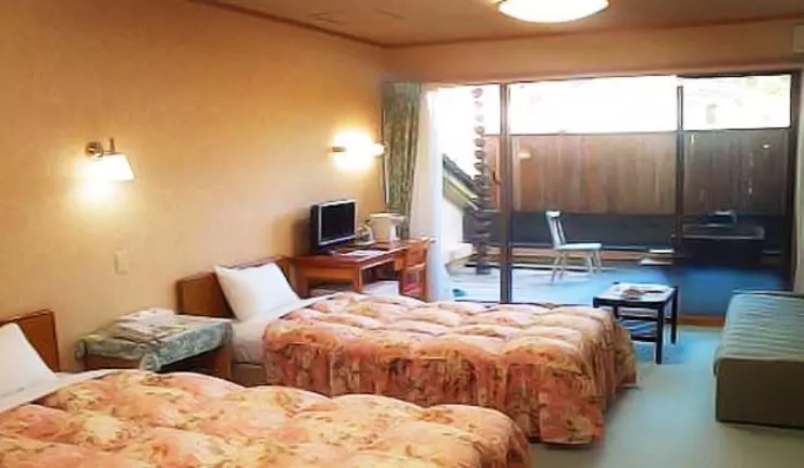 Standard room with outdoor bath, Sansuikan Kawayu Midoriya