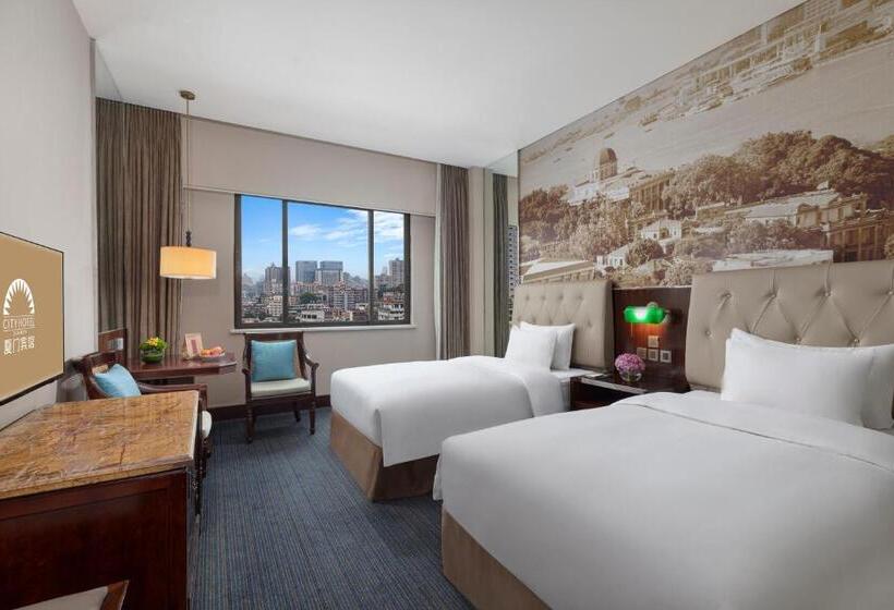 Quarto Deluxe Vista Cidade, City Hotel Xiamen Free Welcome Fruits