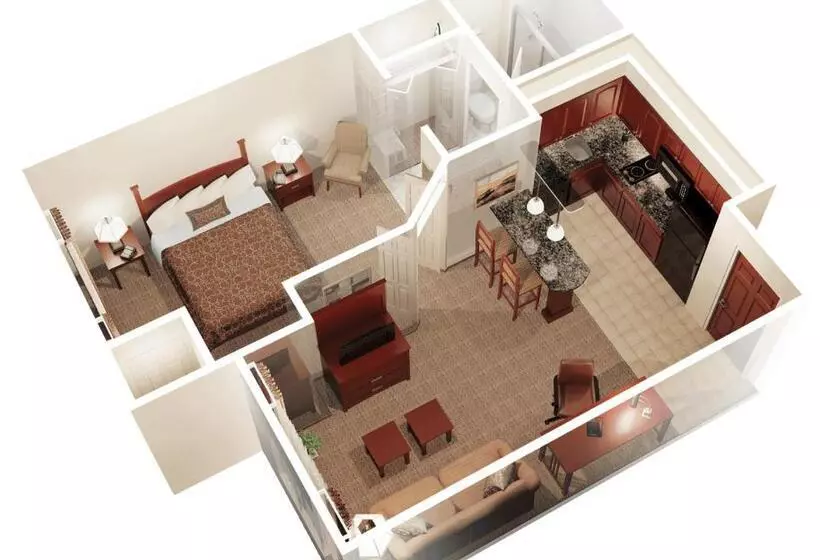 身障者適用スタンダードルーム, Staybridge Suites Detroit Novi, An Ihg