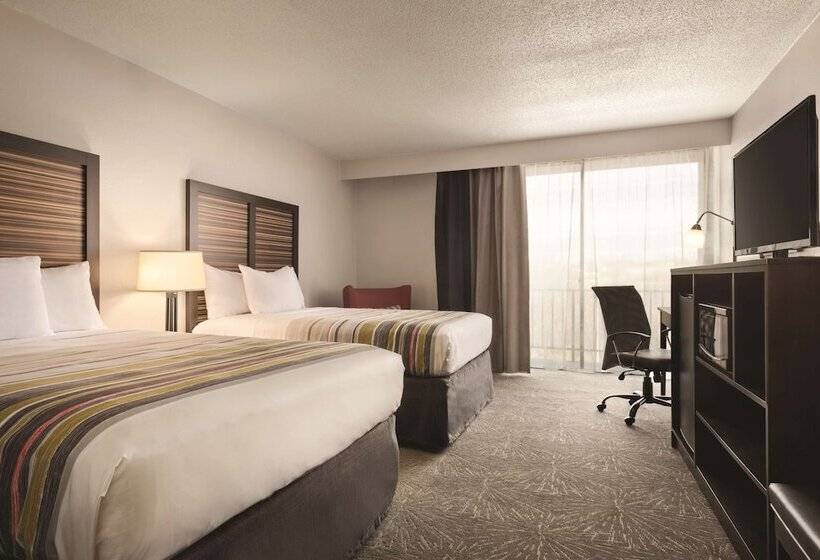 带2个双人床的标准工作室, Country Inn & Suites By Radisson, Erlanger Cincinnati South