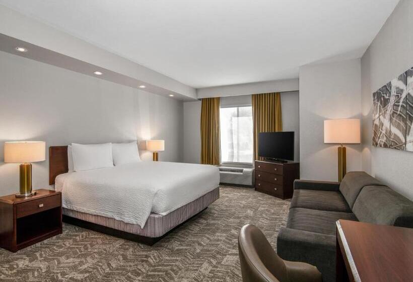 מיטת קינג בסוויטה, Springhill Suites Phoenix Glendale Sports & Entertainment District