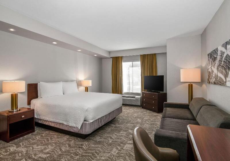 מיטת קינג בסוויטה, Springhill Suites Phoenix Glendale Sports & Entertainment District