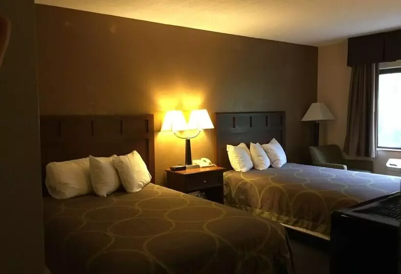 ２ダブルベッドのスタンダードルーム, Super 8 By Wyndham Manchester Airport