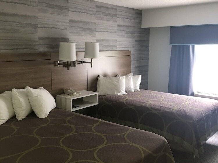 غرفه قياسيه سريرين مزدوجين, Super 8 By Wyndham Manchester Airport