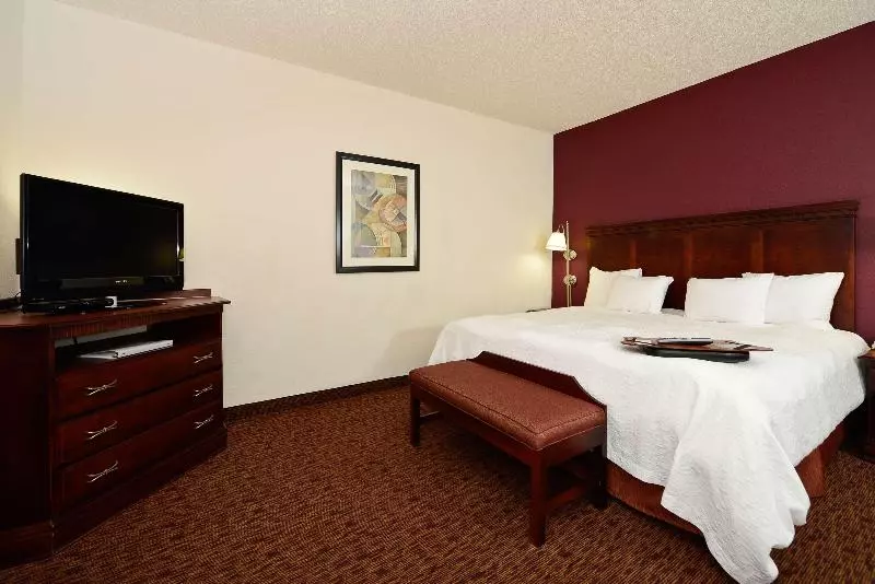 キングサイズベッドのスタンダードルーム, Hampton Inn & Suites Muncie