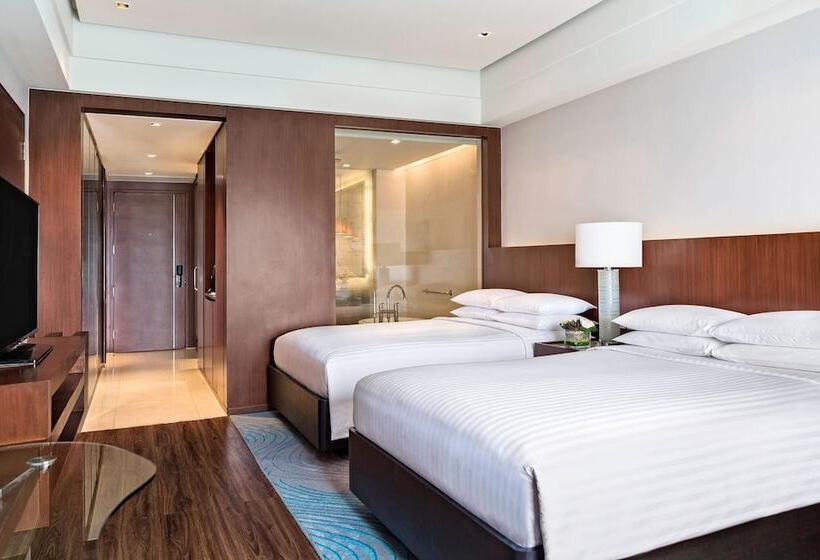 스탠다드 룸 더블 침대 2개, Manila Marriott