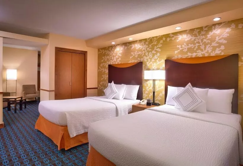 اتاق استاندارد با 2 تخت دوبل, Fairfield Inn & Suites By Marriott Gillette