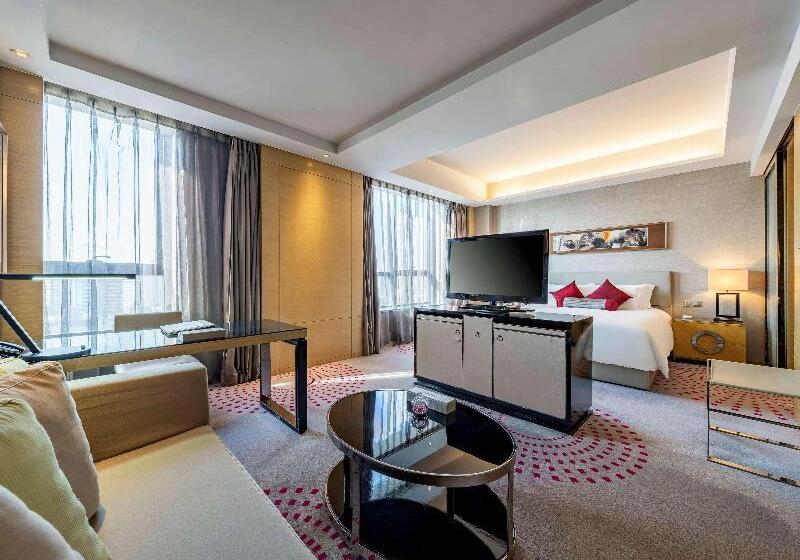 חדר דחוקס עם מיטת קינג, Grand Mercure Jinan Sunshine