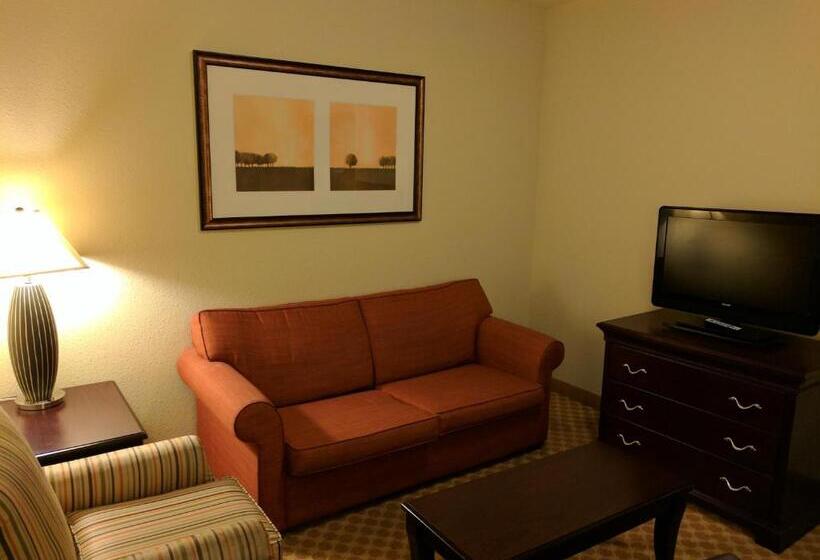 מיטת קינג בסוויטה, Country Inn & Suites By Radisson, Tallahassee University Area, Fl