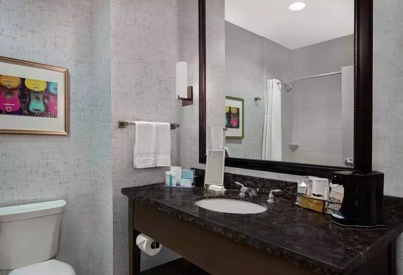 ２ダブルベッドのスタンダードルーム, Hampton Inn & Suites Austin @ The University/capitol