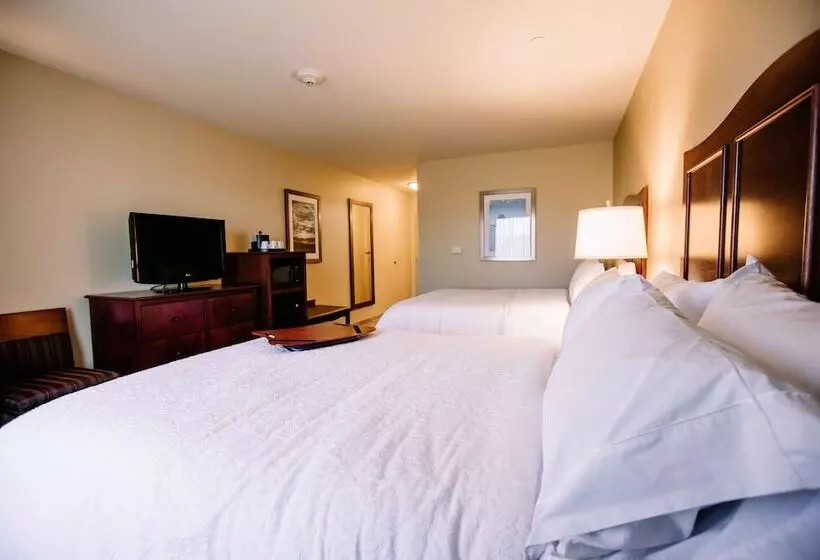 2ダブルベッドのスタンダードルーム, Hampton Inn & Suites Minot Airport