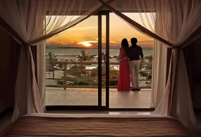 اتاق لوکس با چشم‌انداز دریا, Gold Zanzibar Beach House & Spa