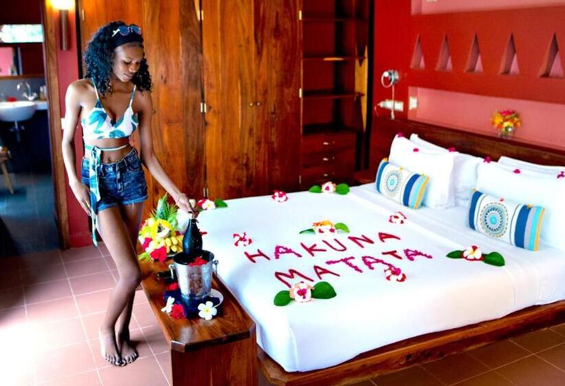 别墅: 1间卧室带游泳池, Gold Zanzibar Beach House & Spa