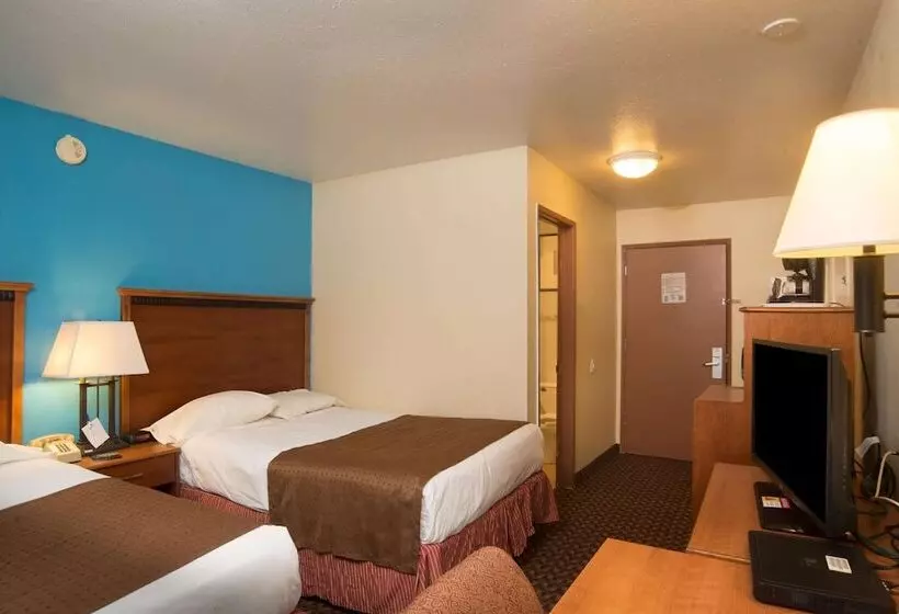 ２ダブルベッドのスタンダードルーム, Americas Best Value Inn Lincoln Airport