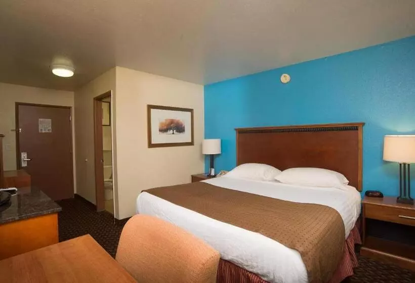 キングサイズベッドのスタンダードルーム, Americas Best Value Inn Lincoln Airport
