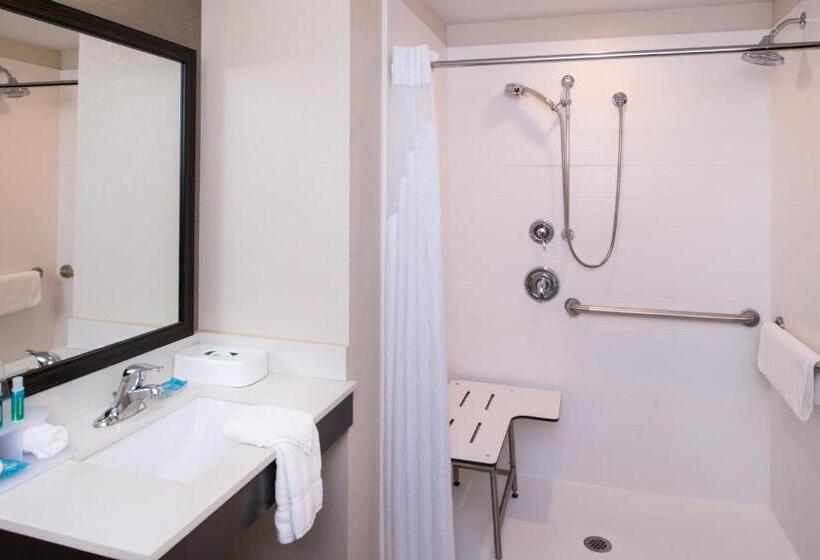 适合残疾人士使用的带超级大床的标准间, Holiday Inn Express & Suites Monroe, An Ihg