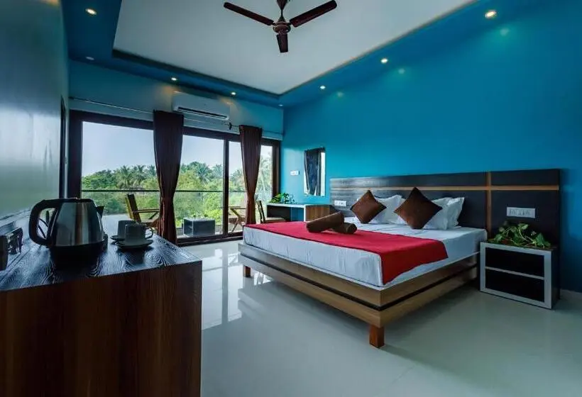Deluxe-huone Parveke, Om Shanti Residence