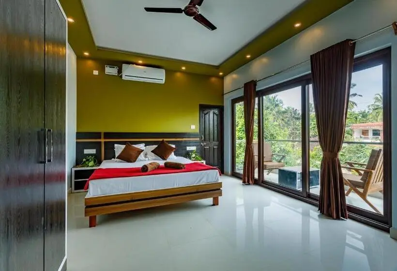 Deluxe-huone Parveke, Om Shanti Residence