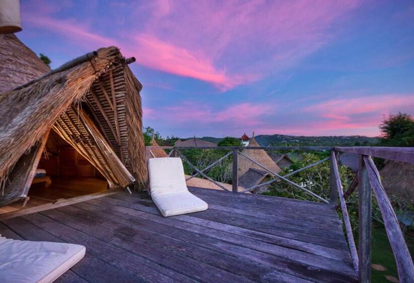 غرفة ديلوكس مطلّة علي البحر, Mu Bungalows