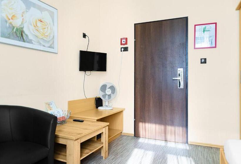 اتاق استاندارد یک تخته با سرویس بهداشتی مشترک, Pension Wild