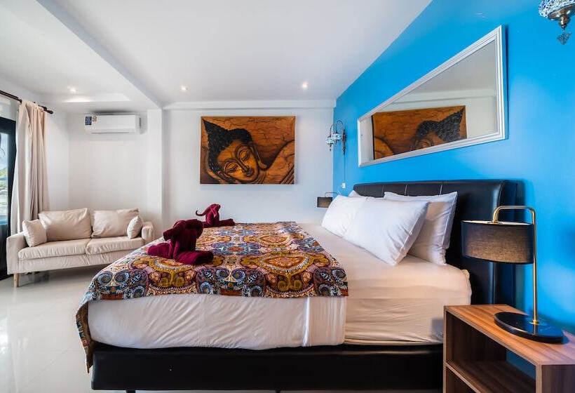 Quarto Deluxe Vista Mar, Crystal Bay Beach Resort