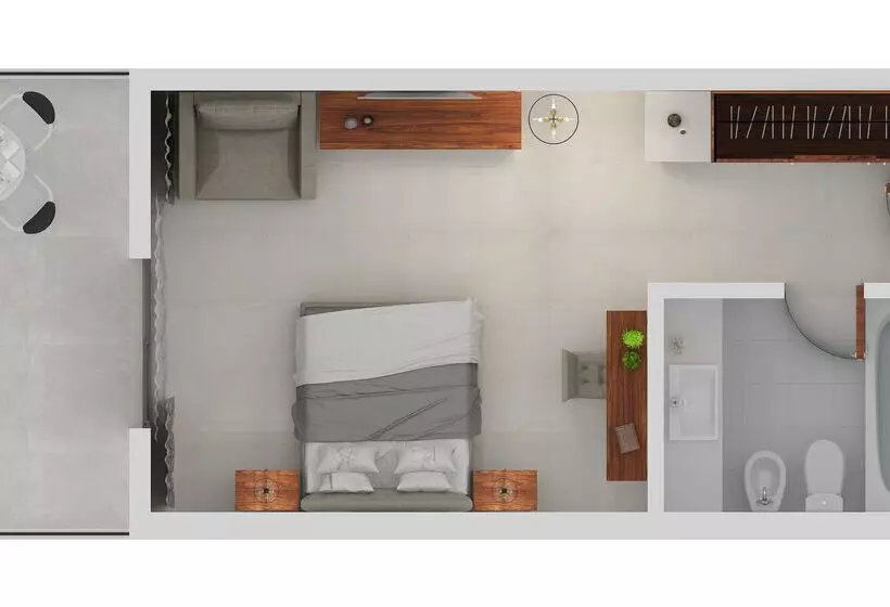 اتاق اساندارد با چشم‌انداز جانبی به دریا, Pomegranate Wellness Spa