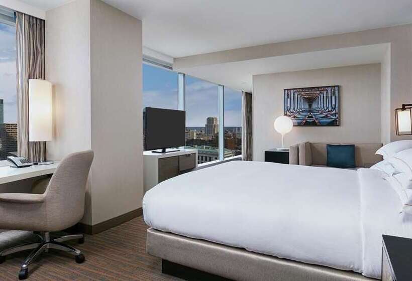 스탠다드 룸 킹사이즈 침대, Canopy By Hilton Boston Downtown