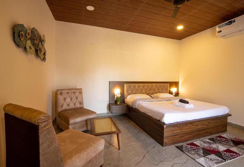 חדר דחוקס עם מיטת קינג, Takshshila Park And Resorts