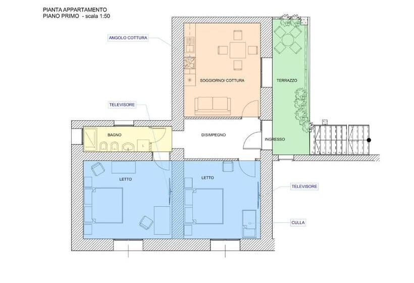 带1个卧室的带阳台的公寓, Ludomar Country Residence   Rooms & Apartments