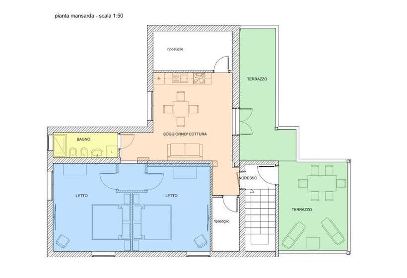 带1个卧室的带阳台的公寓, Ludomar Country Residence   Rooms & Apartments