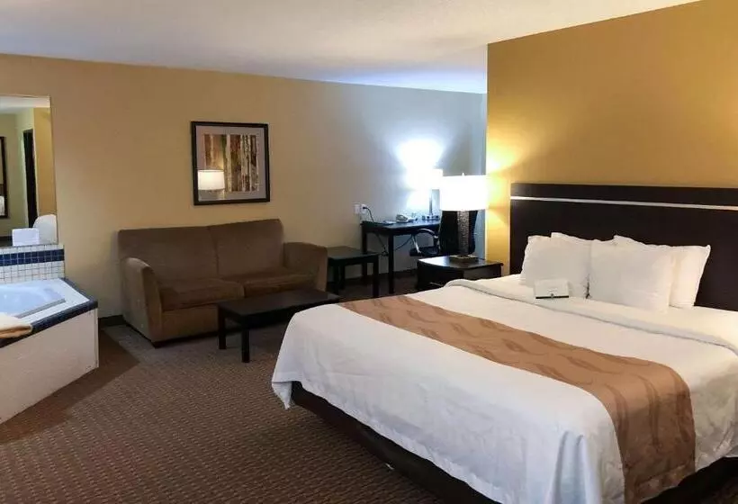 キングサイズベッドのスイートルーム, Quality Inn & Suites Sun Prairie Madison East