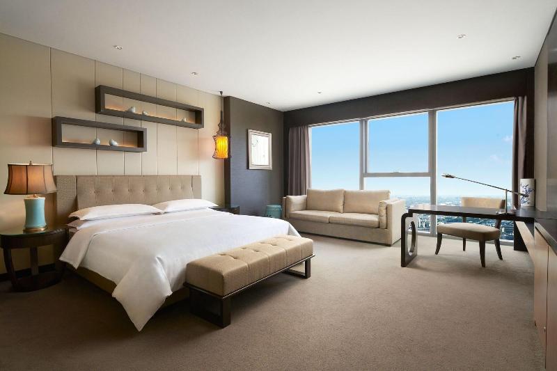 스탠다드 룸 킹사이즈 침대, Sheraton Shanghai Waigaoqiao