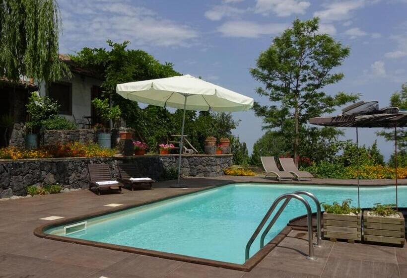 オーシャンビュースタンダードルームバルコニー付き, Alberto S Mt.etna B&b