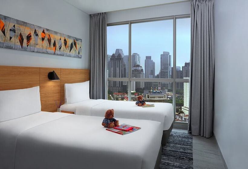 דירת דלוקס 2 חדרי שינה, Citadines Sudirman Jakarta