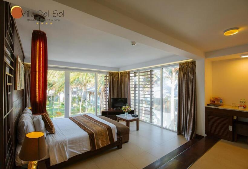اتاق پریمیوم با چشم‌انداز باغ, Villa Del Sol Beach Resort & Spa