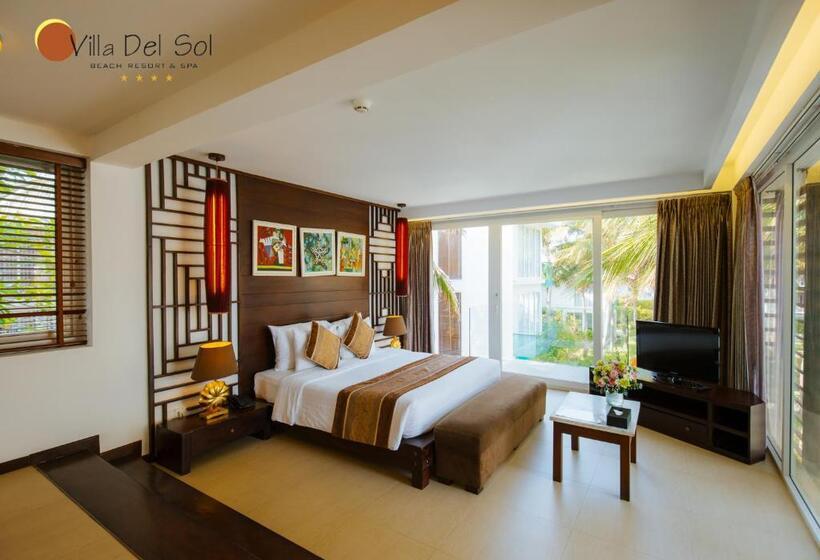 اتاق پرمیوم با چشمانداز دریا, Villa Del Sol Beach Resort & Spa