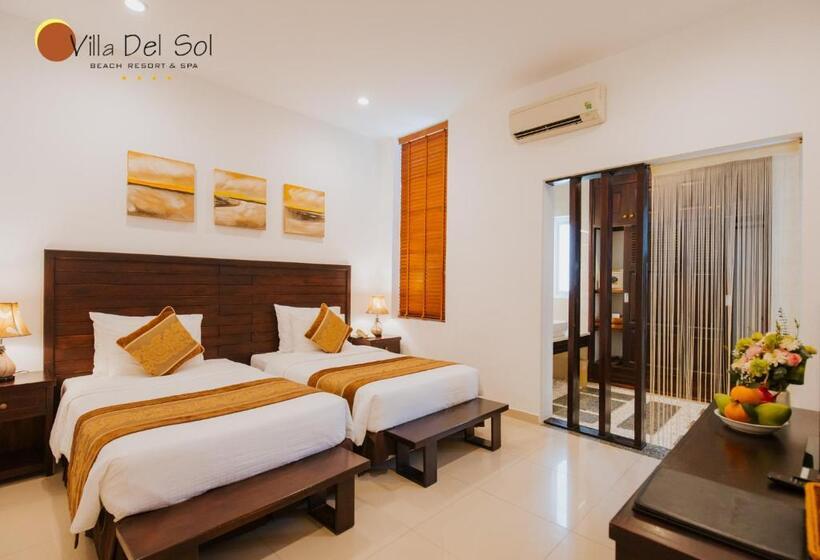 اتاق لوکس با چشمانداز باغ, Villa Del Sol Beach Resort & Spa