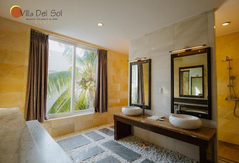 اتاق لوکس با چشم‌انداز باغ, Villa Del Sol Beach Resort & Spa