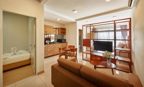 Apartamento 1 Quarto Rés-do-chão, Timurbay Seafront Residence By Hardinahomes