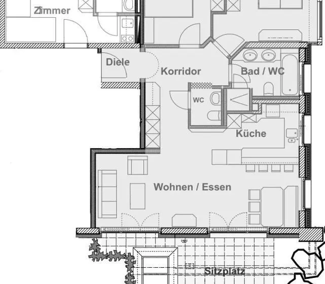 ３ベッドルームアパートメント, Das Verwall   Finest Serviced Apartments