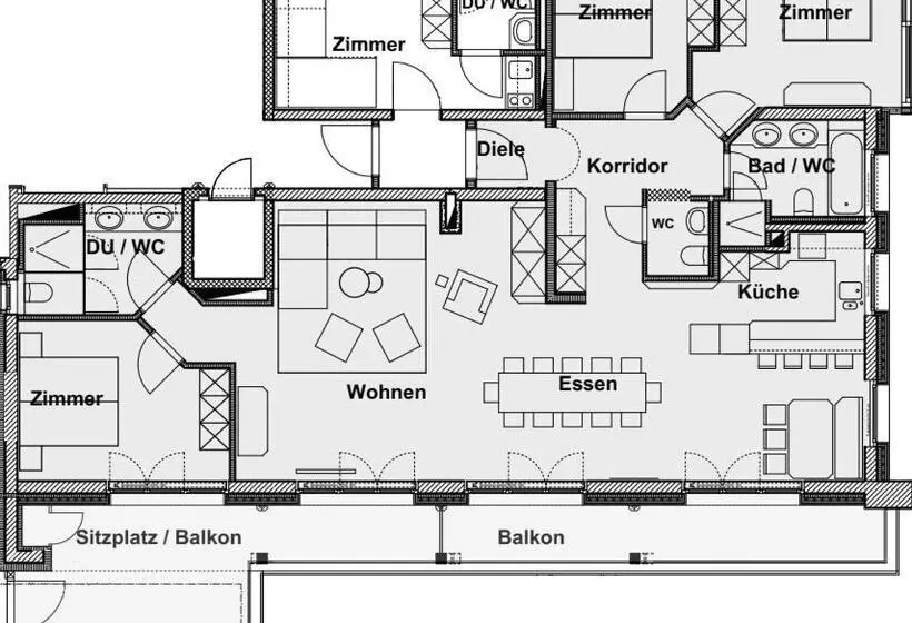 １ベッドルームアパートメント, Das Verwall   Finest Serviced Apartments