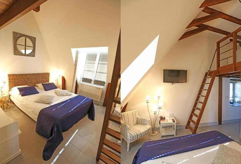 חדר סטנדרט לשלושה, Hôtel Restaurant Chambre Insolite Spa   Le Xii De Luynes