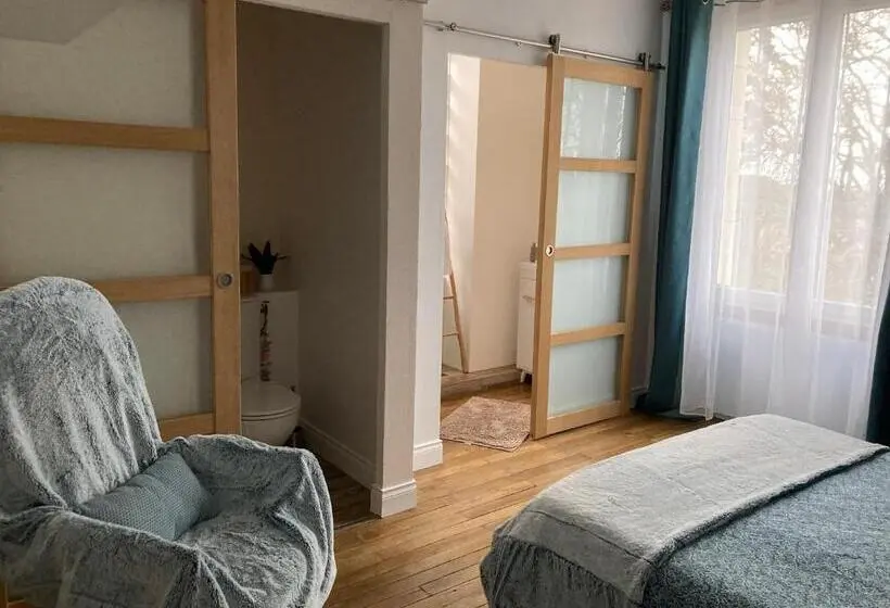 キングサイズベッドのデラックスルーム, Chambre Zen Château De La Bouchatte