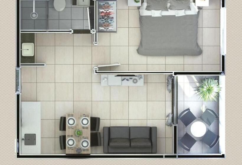 １ベッドルームアパートメント, Salinas Exclusive Resort S