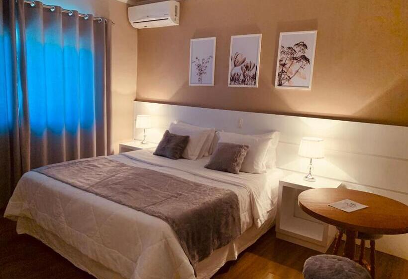 キングサイズベッドのデラックスルーム, Pousada Quinta Do Vale