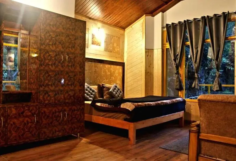 Superior-huone Parveke, The Hosteller Mussoorie By The Streamside, Kempty