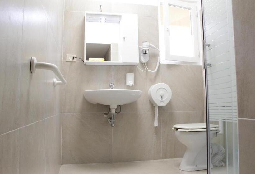 标准三人间共用浴室, America