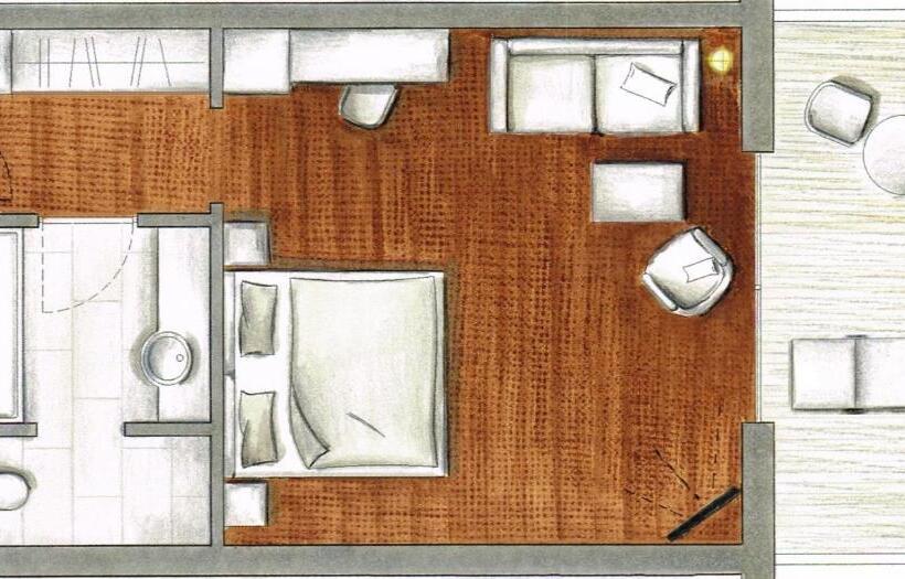 جناح جونيور مزوَّد بشرفة, Golserhof