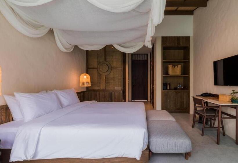 キングサイズベッドのスタンダードルーム, The Flow Samui Beach Resort